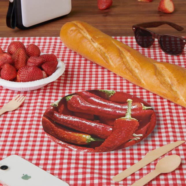 Red hot chilli peppers plate (Picnic)