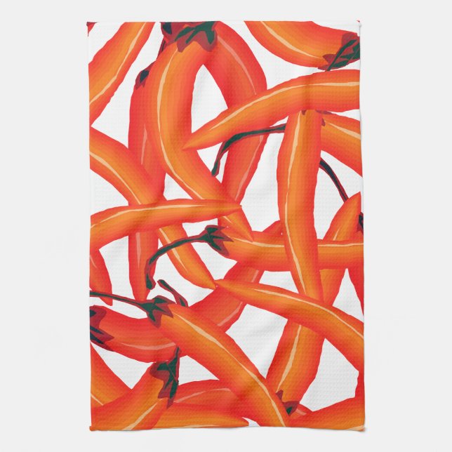 Red Hot Chilli Peppers Tea Towel (Vertical)