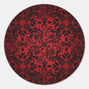 Red hot classic round sticker