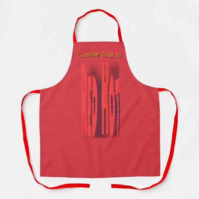 Red Hot Cuisine Apron (Front)
