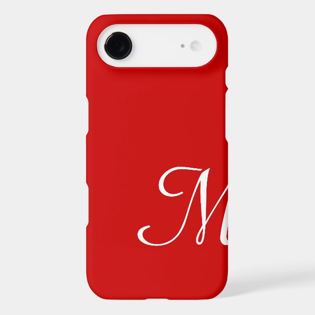 Red Hot Custom Initial Monogram Case-Mate Samsung Galaxy Case (Back)