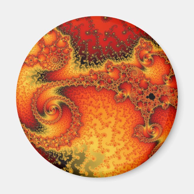 Red Hot Firepit Magnet (Front)