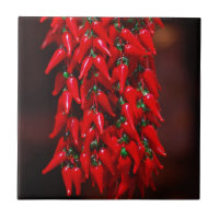 Red Hot Hanging Chilli Peppers Image Design