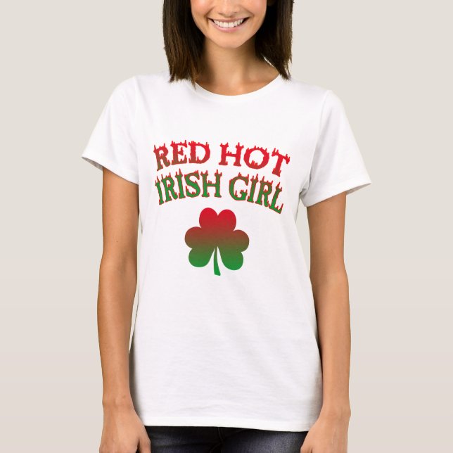 Red Hot Irish Girl T-Shirt (Front)