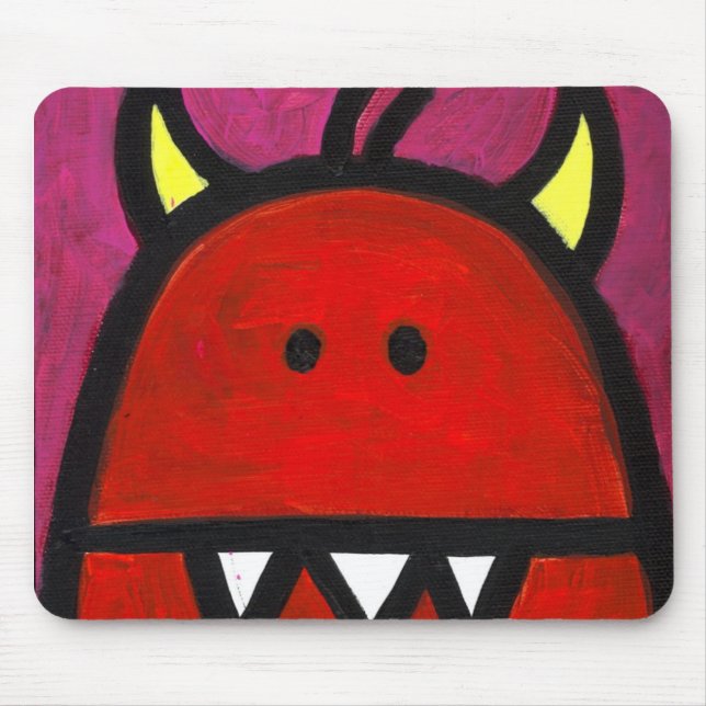 Red Hot Monster Mouse Mat (Front)