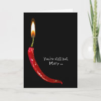 red hot pepper candle birthday for getting older