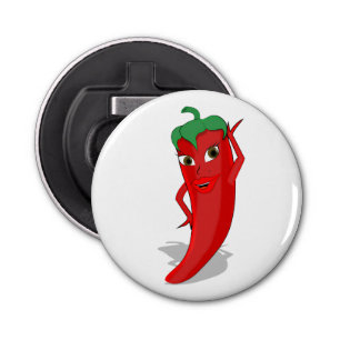 Red Hot Pepper Diva Bottle Opener