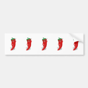 Red Hot Pepper Diva Bumper Sticker