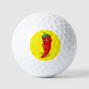 Red Hot Pepper Diva Golf Balls