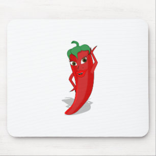 Red Hot Pepper Diva Mouse Mat