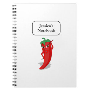 Red Hot Pepper Diva Notebook