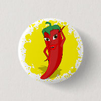 Red Hot Pepper Diva Paint Splatter