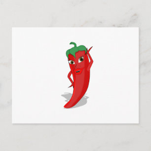 Red Hot Pepper Diva Postcard