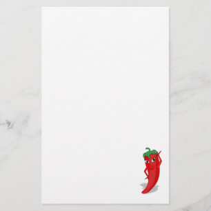 Red Hot Pepper Diva Stationery