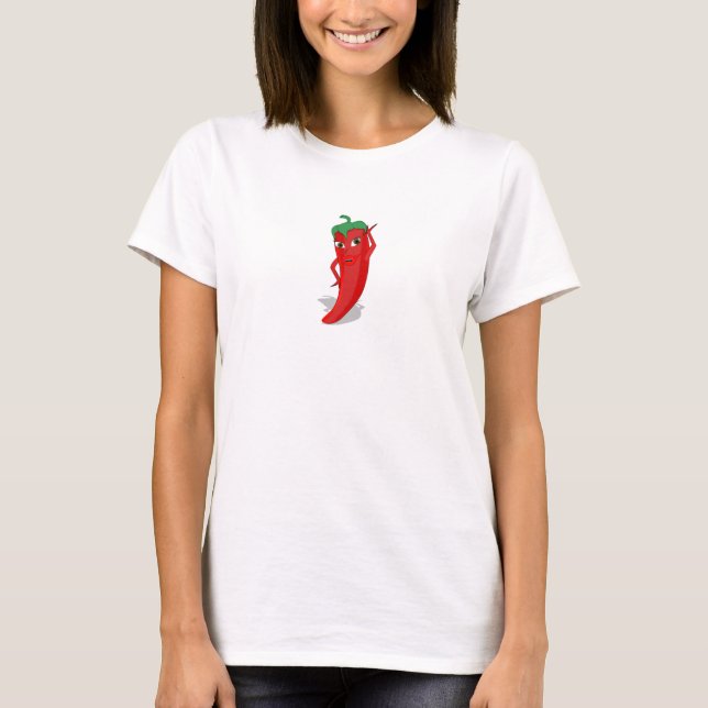Red Hot Pepper Diva T-Shirt (Front)