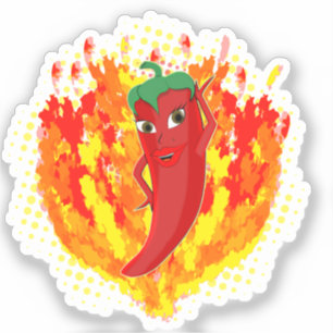 Red Hot Pepper Fire Flames