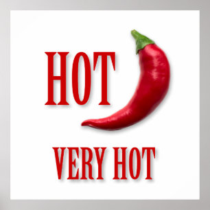 Red hot pepper poster