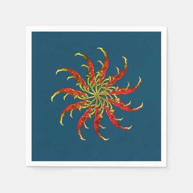 Red Hot Peppers  Napkin (Front)