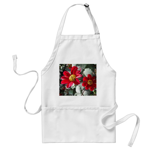 red hot pink daisy / daisies flowers standard apron (Front)