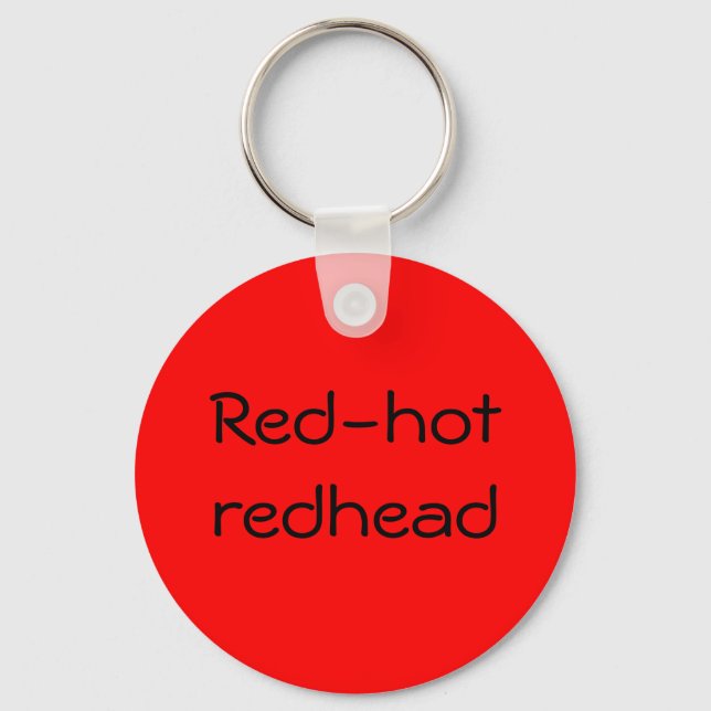 Red-hot redhead key ring (Front)