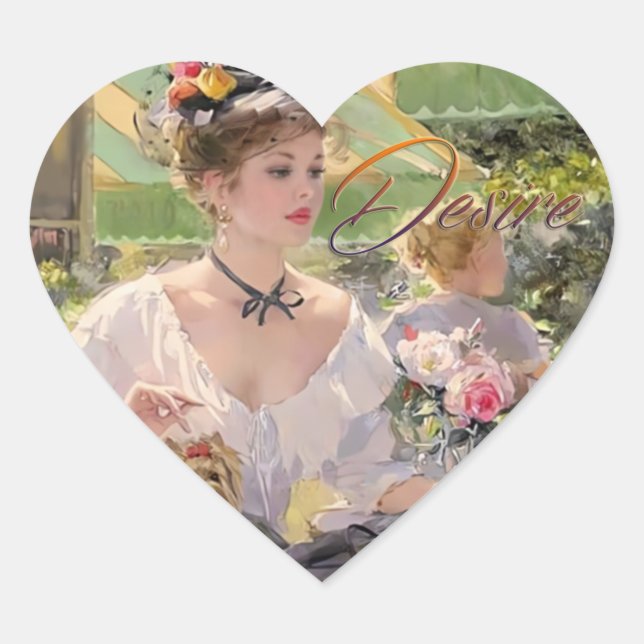 Red Hot Rendezvous Heart Stickers (Front)