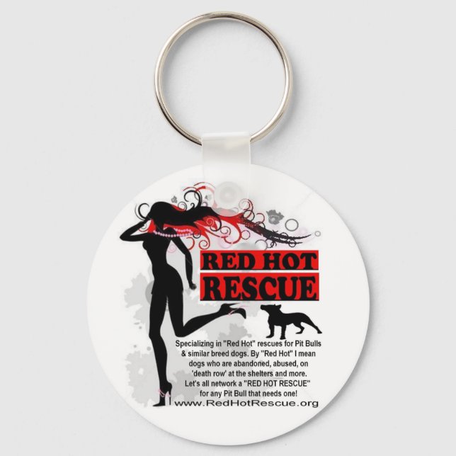 Red Hot Rescue Keychain (Front)
