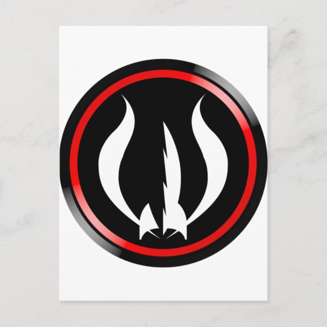 Red Hot Rocket icon Postcard (Front)