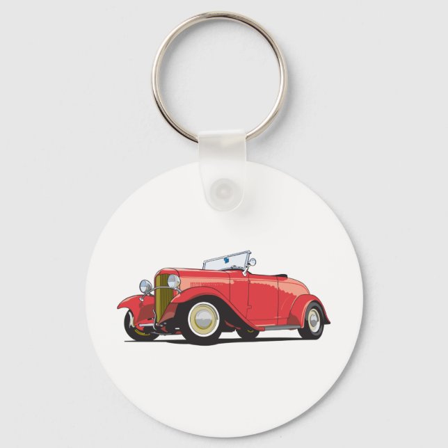 Red Hot Rod Key Ring (Front)