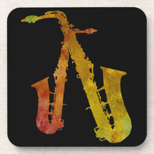 Red Hot Saxes Coaster