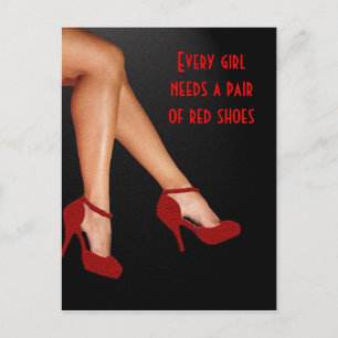 Red Hot Shoes Postcard