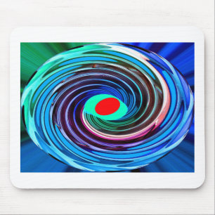 Red hot spot art mouse mat