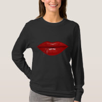 Red hot water drops lips