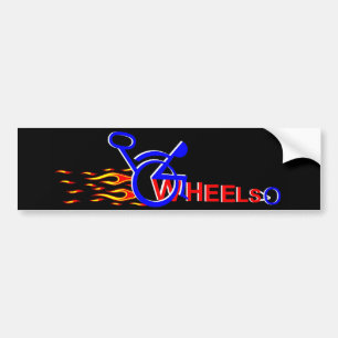 red hot wheels bumper sticker