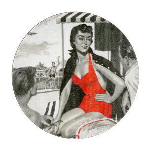Red Hot Woman Cutting Board