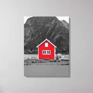 Red House Colour Pop Canvas Print