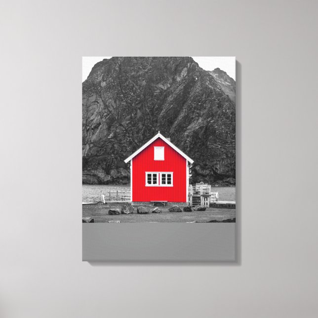 Red House Colour Pop Canvas Print (Front)