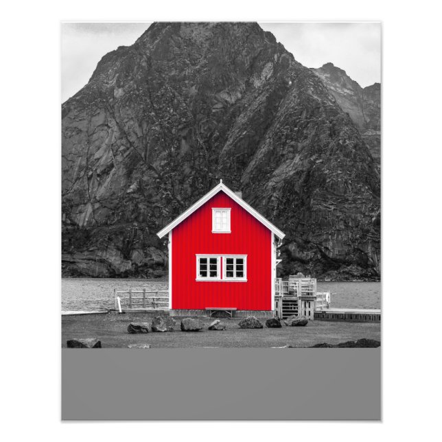 Red House Colour Pop Photo Print (Front)