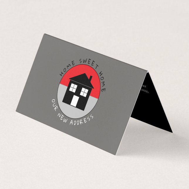 Red House Logo, Change of Address Card (Front)
