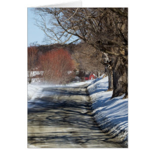 Red House On A Country Road