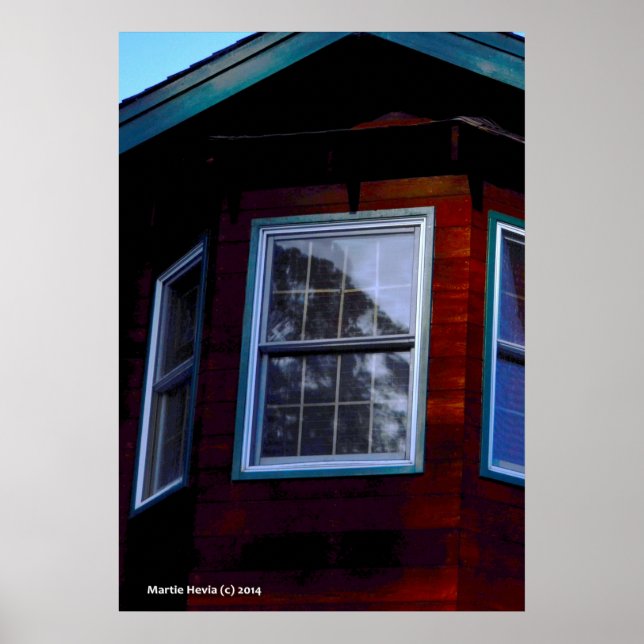 Red House Window Poster (Front)
