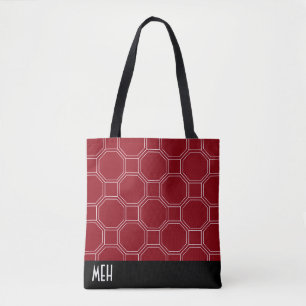 Red HT1 Minor Monogram Tote Bag
