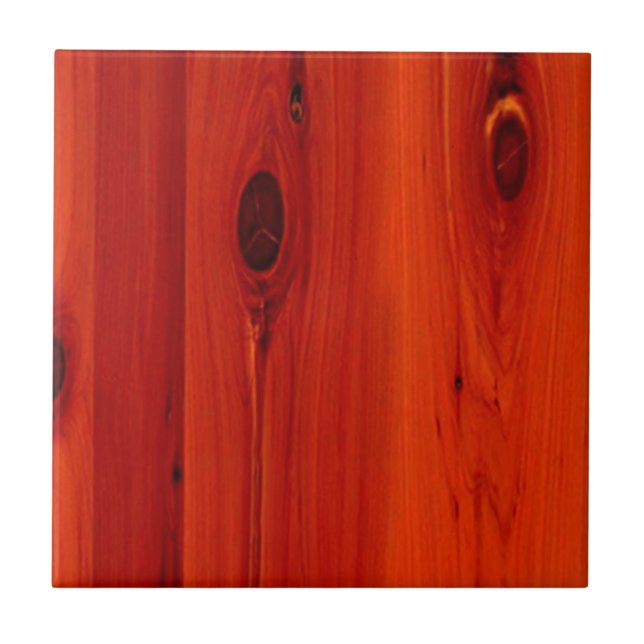 Red hue Cherry Wood grain Tile (Front)