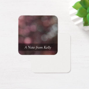 Red-Hued Bokeh Photo Abstract Art Message Cards