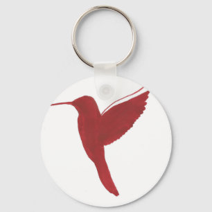 Red Hummingbird Key Ring