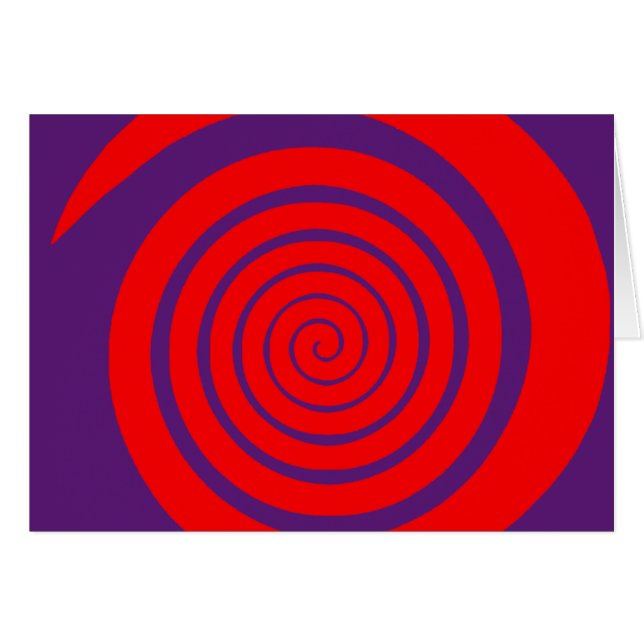 red hypnotic spiral image (Front Horizontal)
