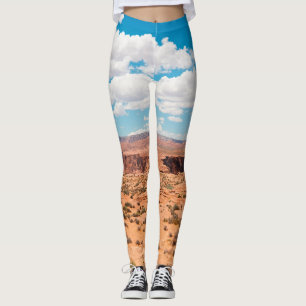 Red I Love You in the World Leggings