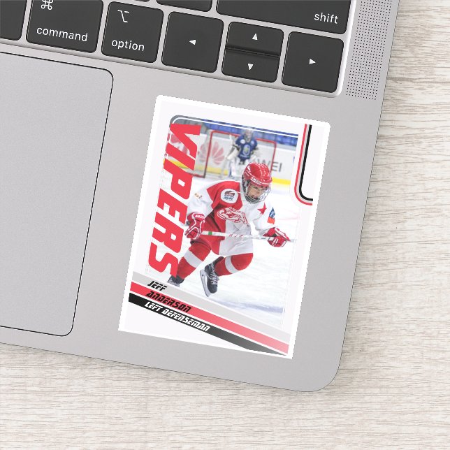 Red Ice Hockey Trading Card (Detail)
