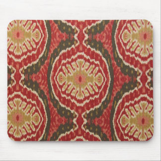 Red Ikat Mouse Mat