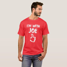 Red I'm With Joe shirt