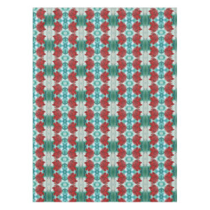 Red in Furry Tablecloth